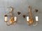 Lampade da parete Hollywood Regency in metallo dorato, set di 2, Immagine 6