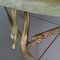 Brass Swan Coffee Table with Onyx Top, 1960s 4