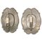 French Pewter Sconces, 1960s, Set of 2 1