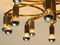 Lampada da soffitto grande in ottone e placcata in cromo di Cosack, Germania, anni '80, Immagine 6
