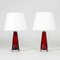 Glass Table Lamps by Carl Fagerlund for Orrefors, 1950s, Set of 2 2