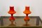 Orange Opaline Glass Table Lamps by Štepán Tabery for OPP Jihlava, 1960s, Set of 2 6