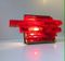 Danish Red Acrylic Brass Sconce by Claus Bolby for CeBo Industri, 1970s, Image 5