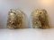 Crystal & Brass Sconces by Carl Fagerlund for Orrefors, 1960s, Set of 2 1