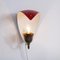 Wandlampe aus Metall & Messing, 1950er 2