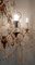 Lampadario vintage in cristallo di Murano e legno dorato, Immagine 3