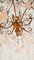 Lámpara de araña vintage de cristal de Murano y Macaroni, Imagen 6