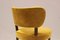 Kleiner gelber Stuhl aus Mahagoni, 1930er 8