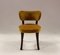 Kleiner gelber Stuhl aus Mahagoni, 1930er 1