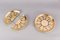 Art Deco Adjustable Coasters with Small Wheels, 1930s, Set of 2, Image 3