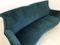 Italian Teal Velvet Sofa, 1950s 5