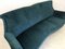 Italian Teal Velvet Sofa, 1950s, Image 5