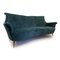 Italian Teal Velvet Sofa, 1950s, Image 2