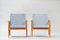 Mid-Century Teak Lounge Chairs by Kai Kristiansen for Fritz Hansen, Set of 2 1
