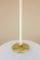 Glass & Brass Ceiling Lamp, 1950s 6