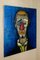 Art Print on Wood of the Painting Tête de clown by Bernard Buffet, 1970s 3