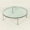 Vintage Round Glass Coffee Table from Metaform 5