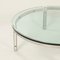 Vintage Round Glass Coffee Table from Metaform 6