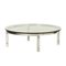 Vintage Round Glass Coffee Table from Metaform 1