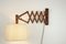 Scissor Lamp with Teak Frame, 1960s, Image 1