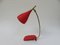 Lampe de Bureau Rouge de Cosack, 1950s 2