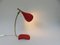 Lampada da tavolo rossa di Cosack, anni '50, Immagine 18