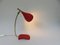 Lampe de Bureau Rouge de Cosack, 1950s 18