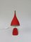 Lámpara de mesa roja de Cosack, años 50, Imagen 5