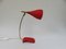 Lámpara de mesa roja de Cosack, años 50, Imagen 4