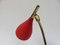 Lampe de Bureau Rouge de Cosack, 1950s 11