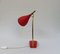 Lampe de Bureau Rouge de Cosack, 1950s 8