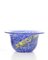 Blue & Yellow Vintage Blown Glass Bowl from Kosta Boda 5