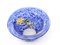 Blue & Yellow Vintage Blown Glass Bowl from Kosta Boda 2