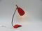 Lámpara de mesa roja de Cosack, años 50, Imagen 15