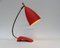 Lámpara de mesa roja de Cosack, años 50, Imagen 14