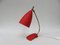 Lampe de Bureau Rouge de Cosack, 1950s 2