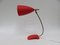 Lámpara de mesa roja de Cosack, años 50, Imagen 6