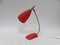 Lámpara de mesa roja de Cosack, años 50, Imagen 5