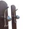 Mid-Century Wall Coat Rack with Chromed Hooks 4