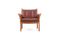 Vintage Model Genius Rosewood Lounge Chair by Illum Wikkelso for CFC Silkeborg, Image 1
