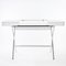 Cosimo Desk with White Mat Lacquered Top & Chrome Frame by Marco Zanuso Jr. for Adentro, 2017 2