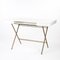 Cosimo Desk with White Mat Lacquered Top & Golden Frame by Marco Zanuso Jr. for Adentro, 2017 3