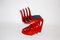 Vintage Red Plastic Chairs by Steen Ostergaard for Cado, 1971, Set of 4, Image 5