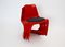 Chaises Vintage en Plastique Rouge par Steen Ostergaard pour Cado, 1971, Set de 4 4