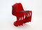 Vintage Stühle aus rotem Kunststoff von Steen Ostergaard für Cado, 1971, 4er Set 3