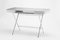 Cosimo Desk with Grey Glossy Lacquered Top & Chrome Frame by Marco Zanuso Jr. for Adentro 2