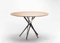 IKI Table with Bronze Lacquered Base & Oak Veneer Top by Marco Zanuso Jr. for Adentro, Image 1