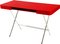 Cosimo Desk with Red Glossy Lacquered Top by Marco Zanuso Jr. for Adentro, 2017 1