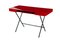 Cosimo Desk with Red Glossy Lacquered Top by Marco Zanuso Jr. for Adentro, 2017, Image 1