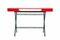 Cosimo Desk with Red Glossy Lacquered Top by Marco Zanuso Jr. for Adentro, 2017 3